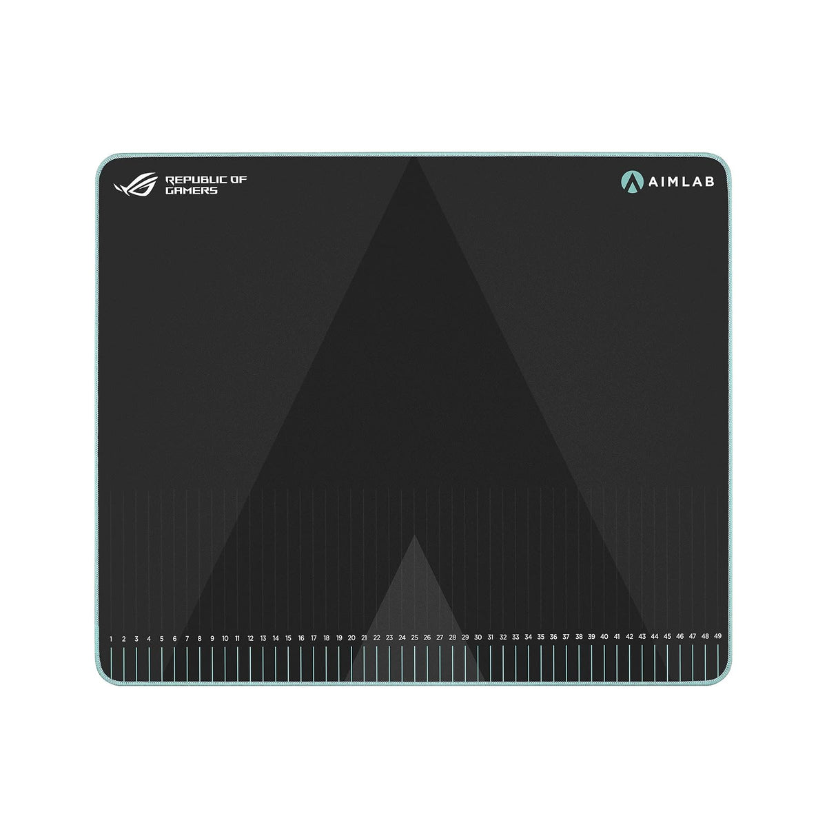 ASUS ROG Hone Ace Aim Lab Edition Gaming Mouse Pad, 508 X 420 x 3 mm, Large Size, Soft, Hybrid Cloth Material, Non-Slip Rubber Base, Esports & FPS Gaming, Black