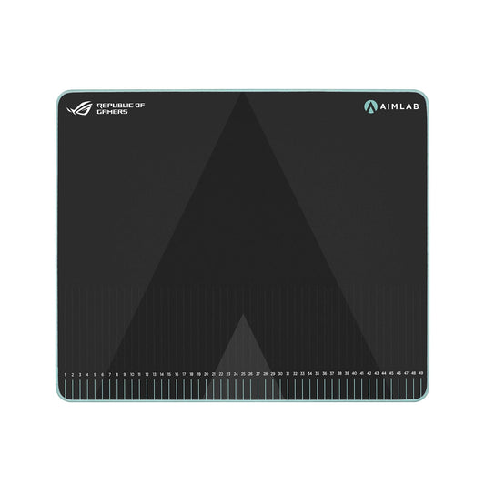 ASUS ROG Hone Ace Aim Lab Edition Gaming Mouse Pad, 508 X 420 x 3 mm, Large Size, Soft, Hybrid Cloth Material, Non-Slip Rubber Base, Esports & FPS Gaming, Black