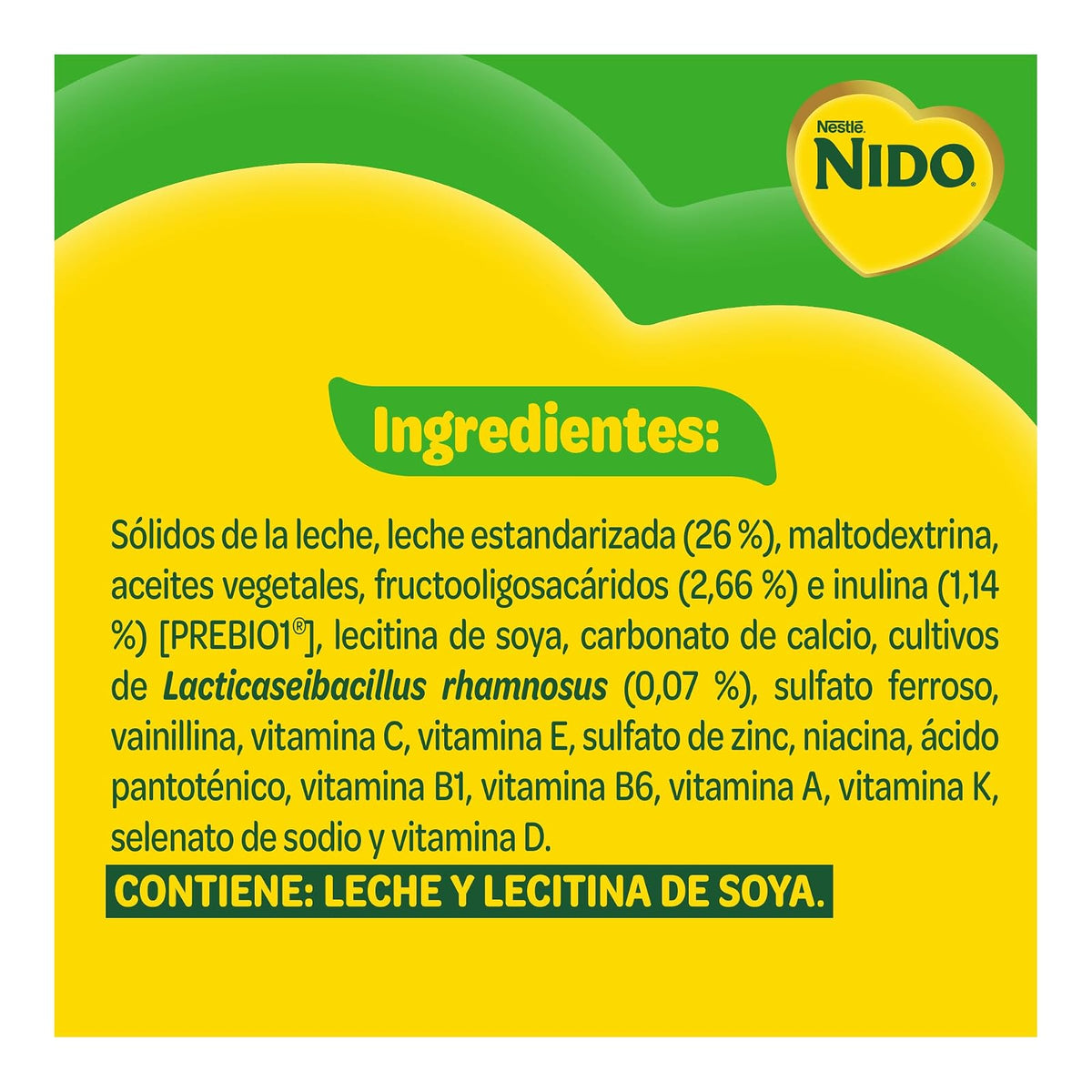 Alimento Para Niños de Corta Edad Nido Pre Escolar 2+ Lata 1.5kg