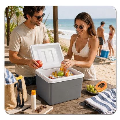 Estra Hielera Térmica Rígida 22L | Playa, Picnic y Camping | 31x41x31 cm (23.2 QT), libre de BPA, hasta 22 latas, 2.29 kg, manija resistente