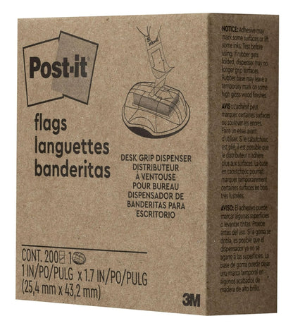 Post-it Flags, "Sign Here", Yellow, 1-Inch Wide, 200/Dispenser (680-HVSH)