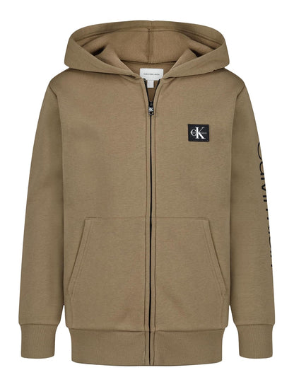 Calvin Klein Sudadera con Capucha Cierre Completo para Niño - 8 - Ck Caribou