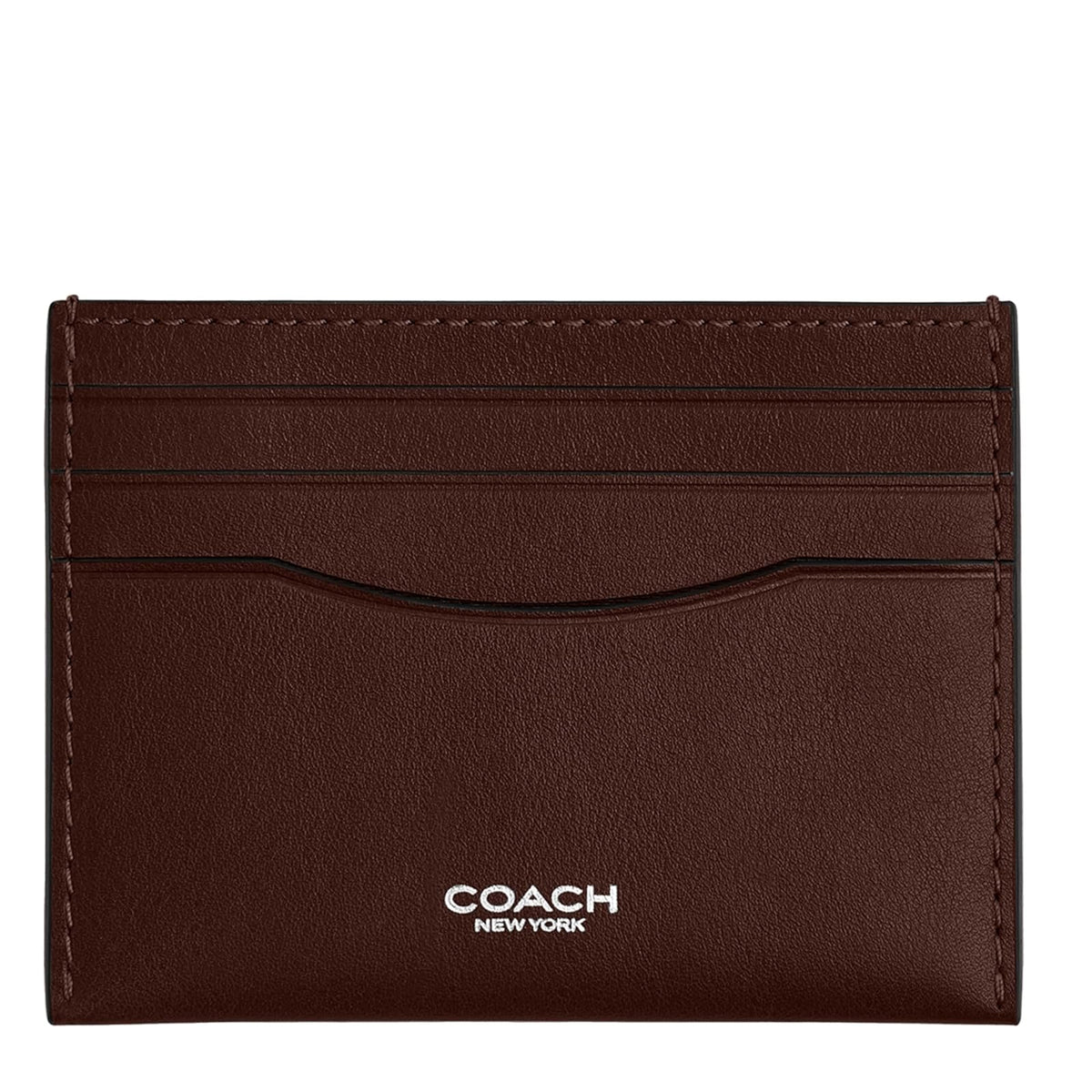 Coach - Estuche plano para tarjetas, carbón/arándano
