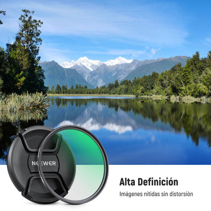 NEEWER 67mm UV MC Filtro Protección con Tapa Lente, Nanorrecubrimientos Resistentes/Vidrio Optico HD/Repelente al Agua/Resistente a Arañazos/Marco Ultradelgado Aaleación Aluminio/Filtro Ultravioleta