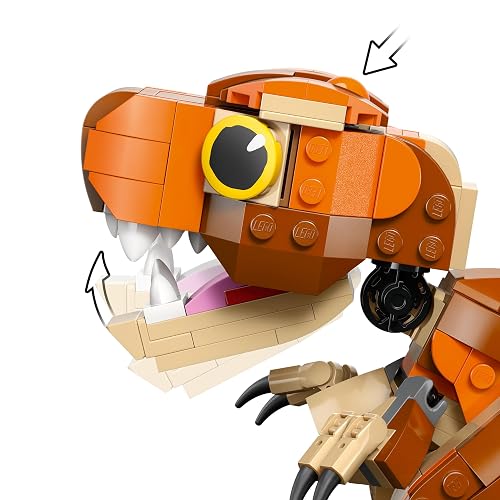 LEGO® Jurassic World Comelona Chica: T. Rex Juguete de construcción de Dinosaurios, Regalo para niños y niñas de 7 años o más, Criatura prehistórica para exhibir 76967