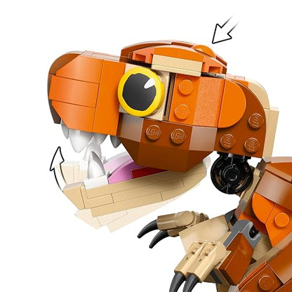 LEGO® Jurassic World Comelona Chica: T. Rex Juguete de construcción de Dinosaurios, Regalo para niños y niñas de 7 años o más, Criatura prehistórica para exhibir 76967