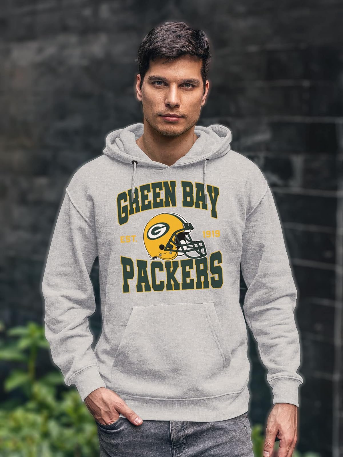 Junk Food Green Bay Packers Team Helmet - Sudadera con Capucha para Adultos Sudadera con Capucha Unisex Adulto