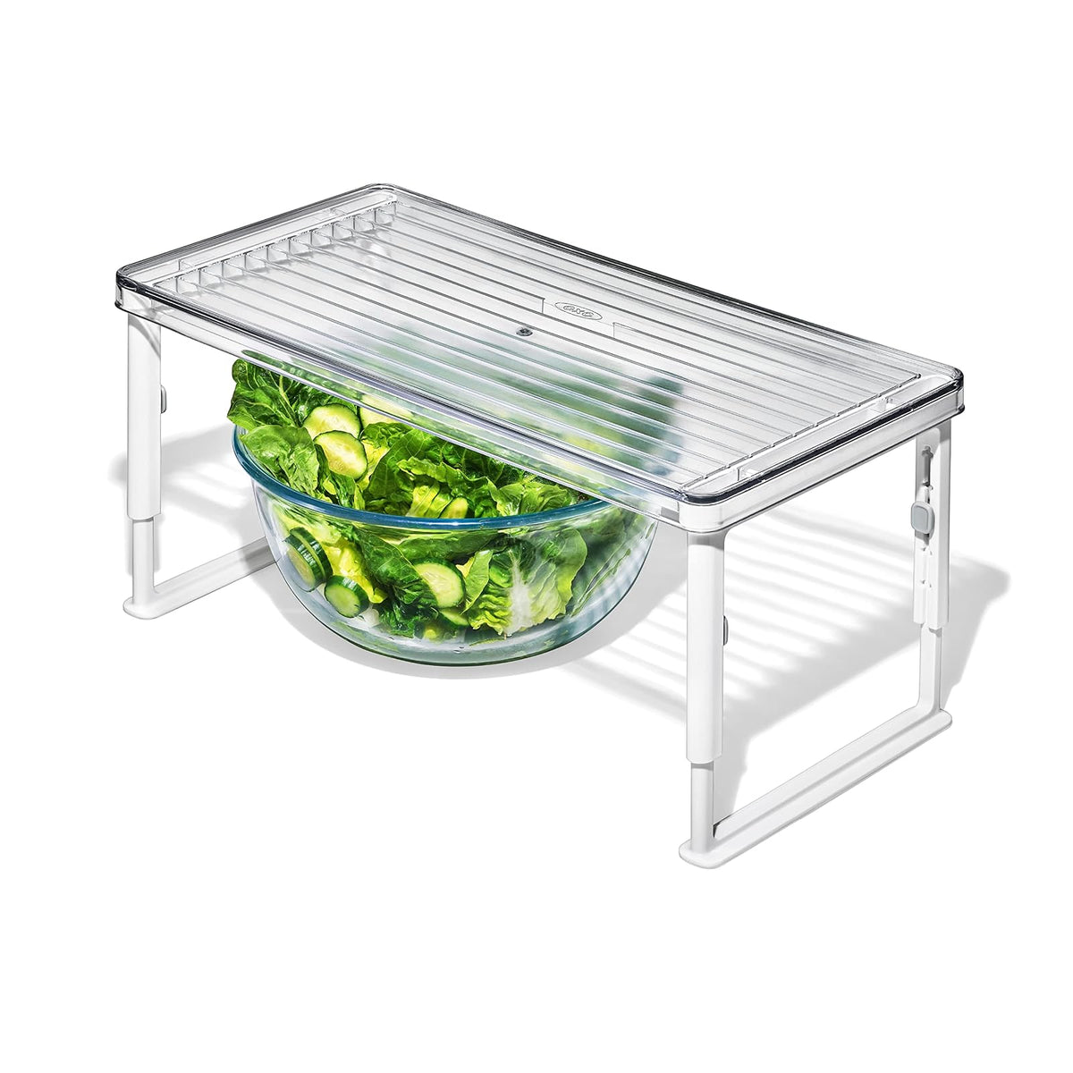 OXO Good Grips - Elevador de estante ajustable para nevera