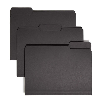 Smead Carpeta de archivo interior, Negro, Carta