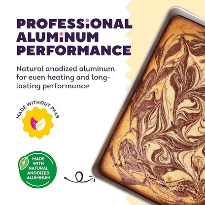 Wilton rendimiento de aluminio sartenes hoja sartenes, Plateado, 27.9 x 38.1 x 5 cms