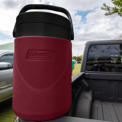 Coleman Garrafa Térmica Chiller™ de 3.7 L, con Boquilla Abatible, Conserva el Frío y Diseño Antiderrames, Cranberry