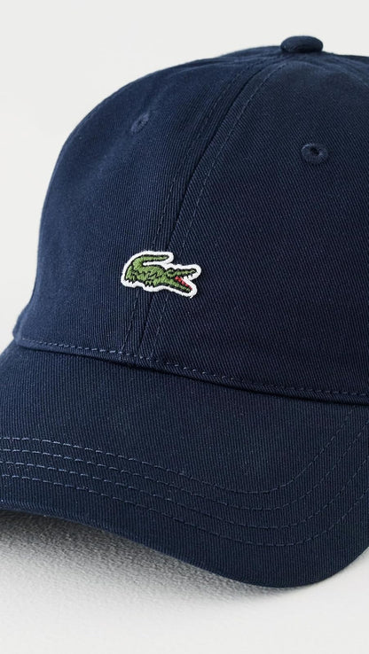 Lacoste Gorra de Sarga de algodón orgánico Tapa para Hombre