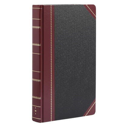 Boorum & Pease - Libro de abalorio de la serie 9 – Reglas de registro, cosido Smyth-Free 500 páginas – Tapa dura negra de 14-1/8 x 8-5/8 pulgadas, libro contable para registro financiero y