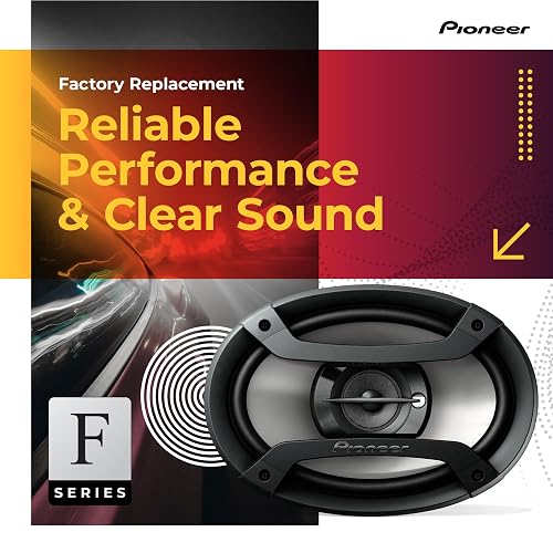 Pioneer TS-F1035R - Altavoces coaxiales de Audio para automóvil de 2 vías, Altavoces Redondos de Rango Completo de 4 Pulgadas, Potencia máxima de 150 W (par)