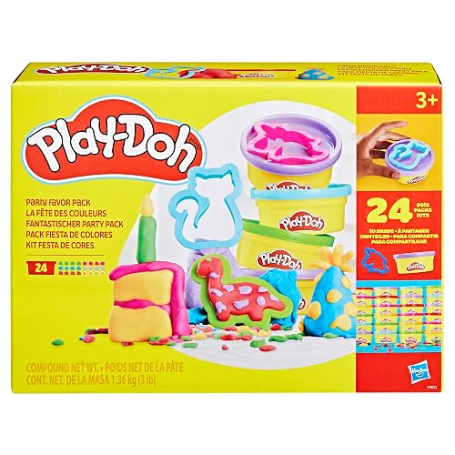 Play-Doh Pack Fiesta de Colores - Kit 24 Latas para Fiestas y Cumpleaños