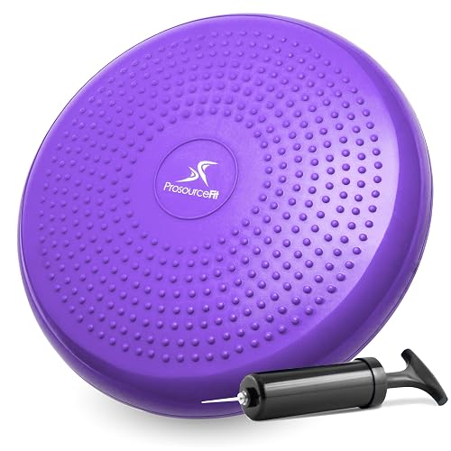 ProsourceFit Diameter Core Balance Cushion Exercise Disc Trainer Board with Pump