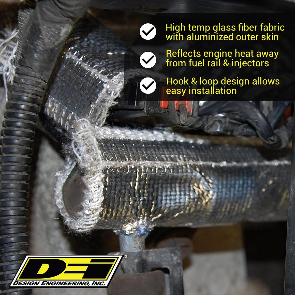 Design Engineering Kit de Cubierta de Inyector para Jeep 4.0L 1997-2004, Plateado 10378