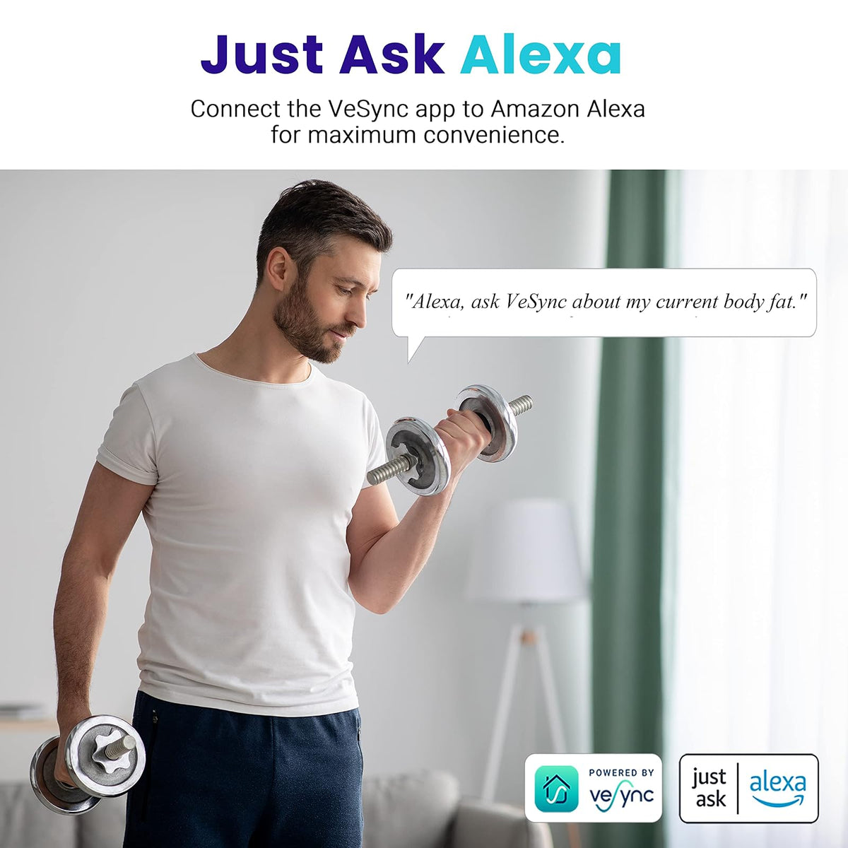 Etekcity, báscula de peso digital con Bluetooth, Apple Health y Google Fit, 400 libras, aprobado por la FDA