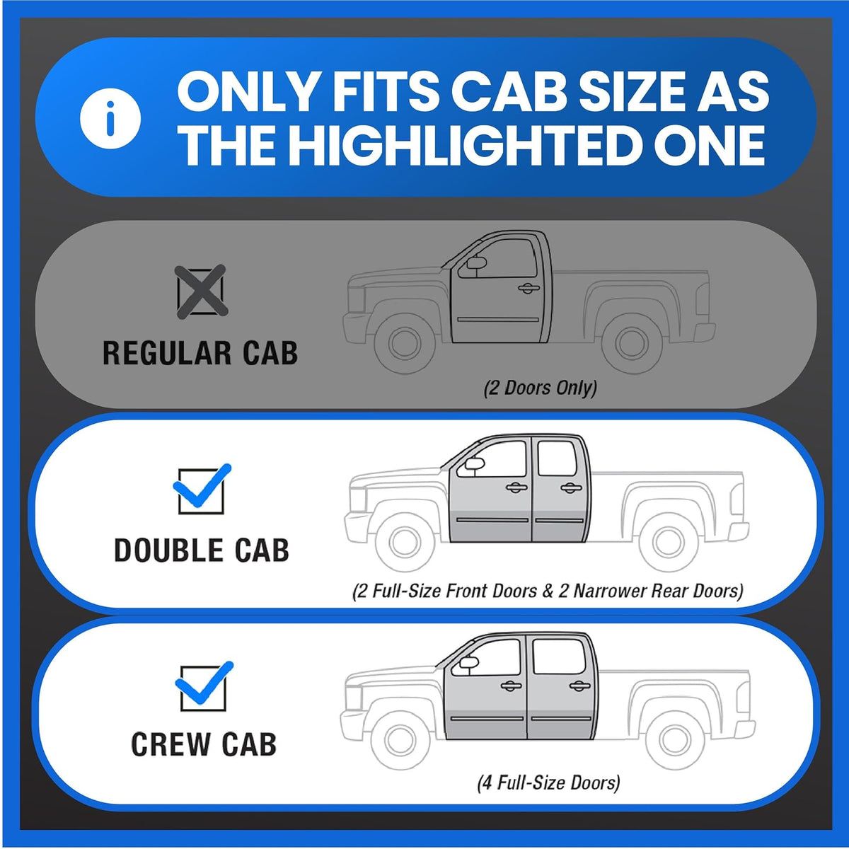 Tyger - Caja de almacenamiento para debajo del asiento trasero compatible con Chevy Silverado 1500/GMC Sierra 1500; 2020-2025 2500 3500 2025 | Cabina doble y cabina tripulada | Consola organizadora de