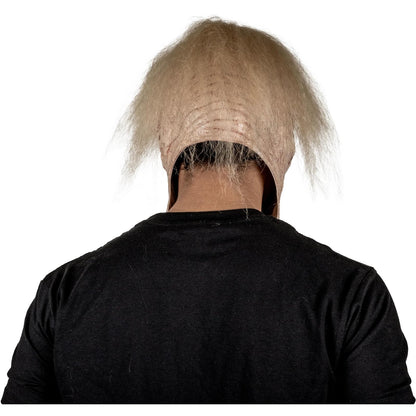 REV Máscara de Látex Alien Creepy con Cuello | Máscara Realista de Extraterrestre Talla Mediana para Halloween, Cosplay y Fiestas de Terror