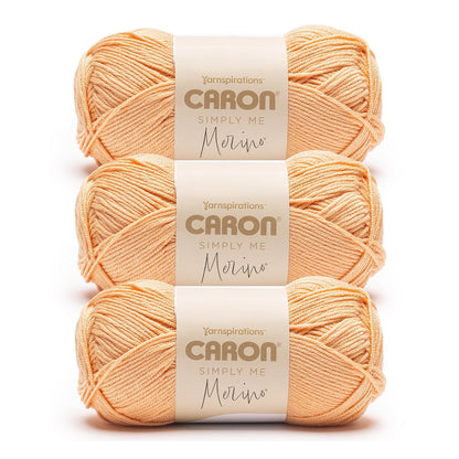 Caron Simply Me Estambre Mezcla de Merino, Paquete de 3 - Peach Earth
