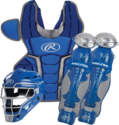 Rawlings Renegade 2.0 Juego de Receptor de Béisbol, Intermedio 12-15 Años - Intermedio | Edades 12-15 - Rey - Plateado