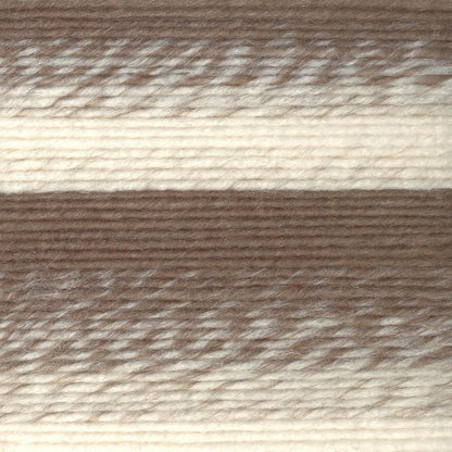 Lion Brand Yarn Scarfie - Hilo voluminoso, Color Crema/Gris Pardo, 1 Paquete
