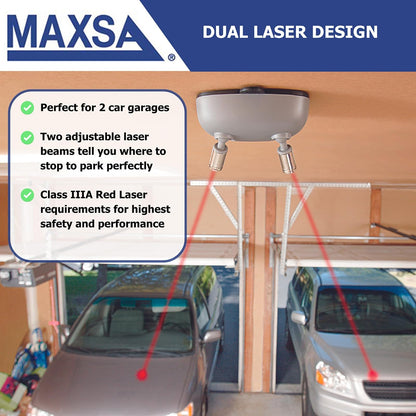 Maxsa Innovations 37312 Dual-Laser Park, Park Right Garage