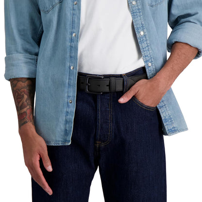 Levi's Cinturón casual para hombre, con correa gruesa y hebilla