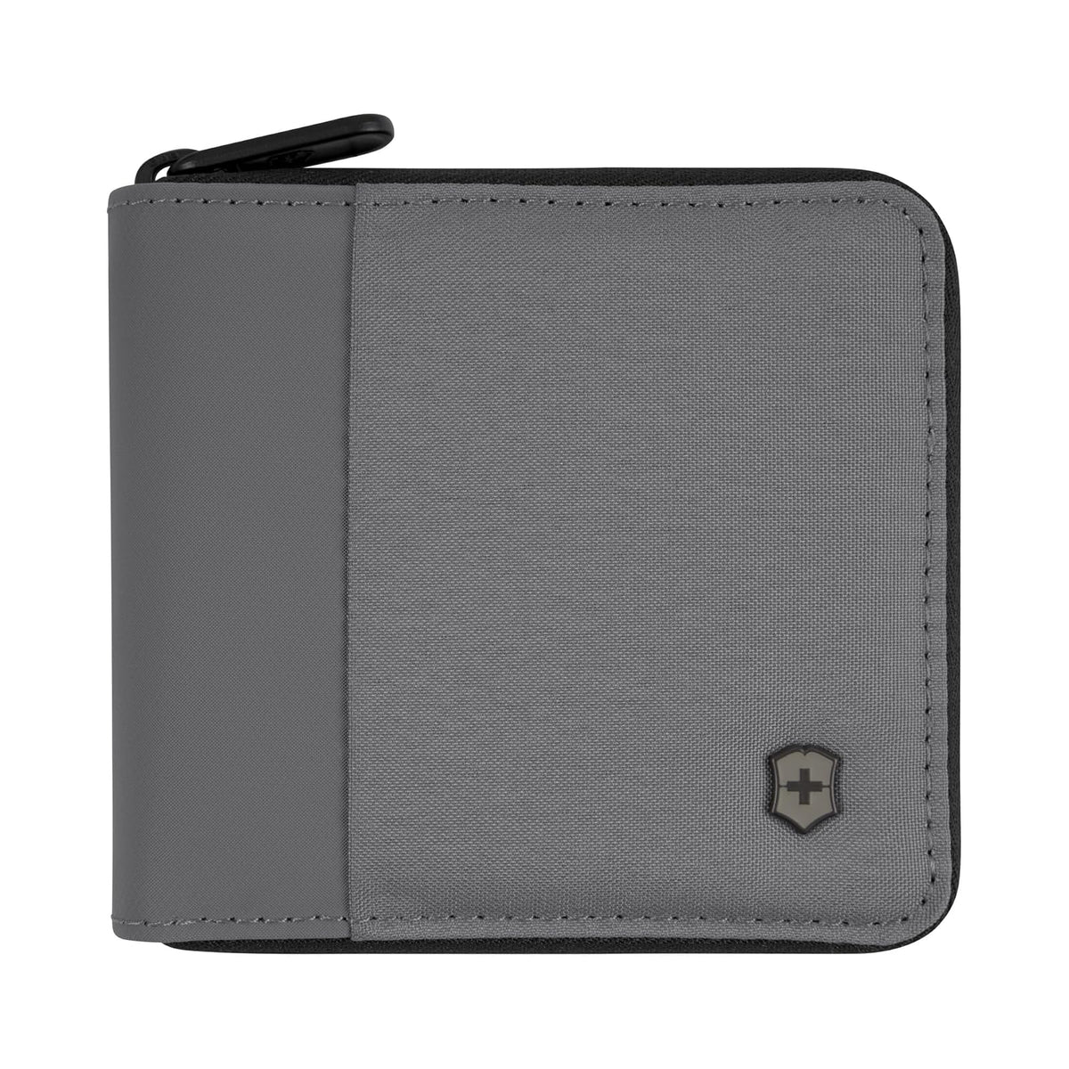 Victorinox Travel Essentials, Billetera con cierre y proteccion RFID, Gris - 3.54 x 7.87 x 13.39 inches - Gris
