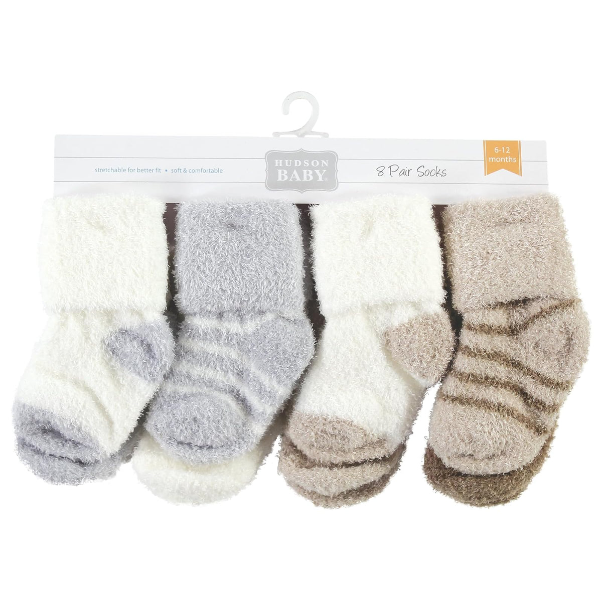 Hudson Baby - Calcetines de algodón para recién nacidos y rizados