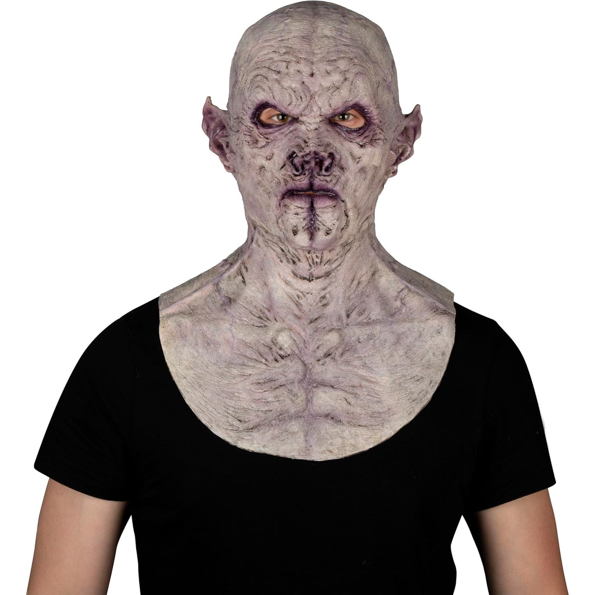 Ghoulish Productions Hyper Mask Vampiro Alucard Premium Efecto Fit – Máscara de Terror Realista con Textura de Piel y Detalles Ultrarrealistas – Ideal para Halloween, Cosplay y Colección