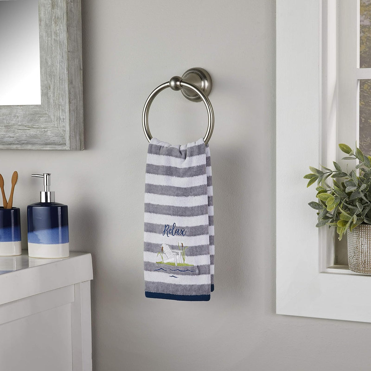 SKL Home by Saturday Knight Ltd. Toalla de Mano para Silla Relax (Paquete de 2), Multicolor