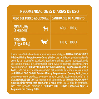 Dog Chow Purina 7501072202697 Comida para Perros Adulto Raza Pequeña, 4 KG