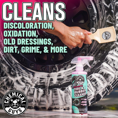Chemical Guys Limpiador de neumáticos y Caucho Total Extract, Seguro para Automóviles, Camiones, todoterrenos, Motocicletas, vehículos recreativos y más, 473 ml