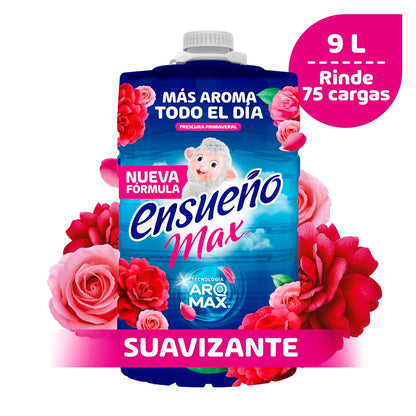 Ensueño Max Suavizante de Telas Frescura Primaveral 9 L. (Pack of 1)