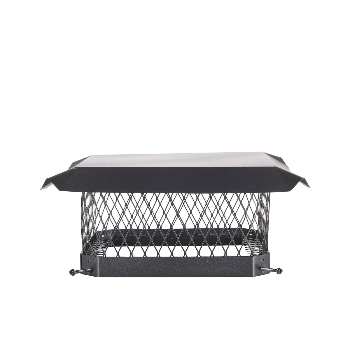 Shelter - Tapa de chimenea atornillada de 33 x 33 cm, totalmente montada, acero galvanizado