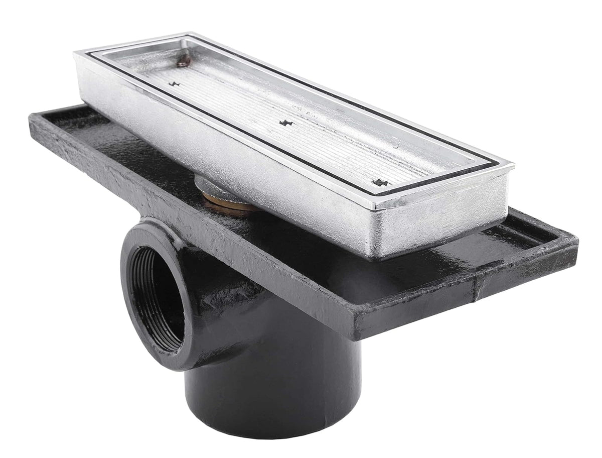 URREA 124RRECTI Coladera de hierroUna Boca Rejilla Rectangular Inserto Cerámico 30 Cm