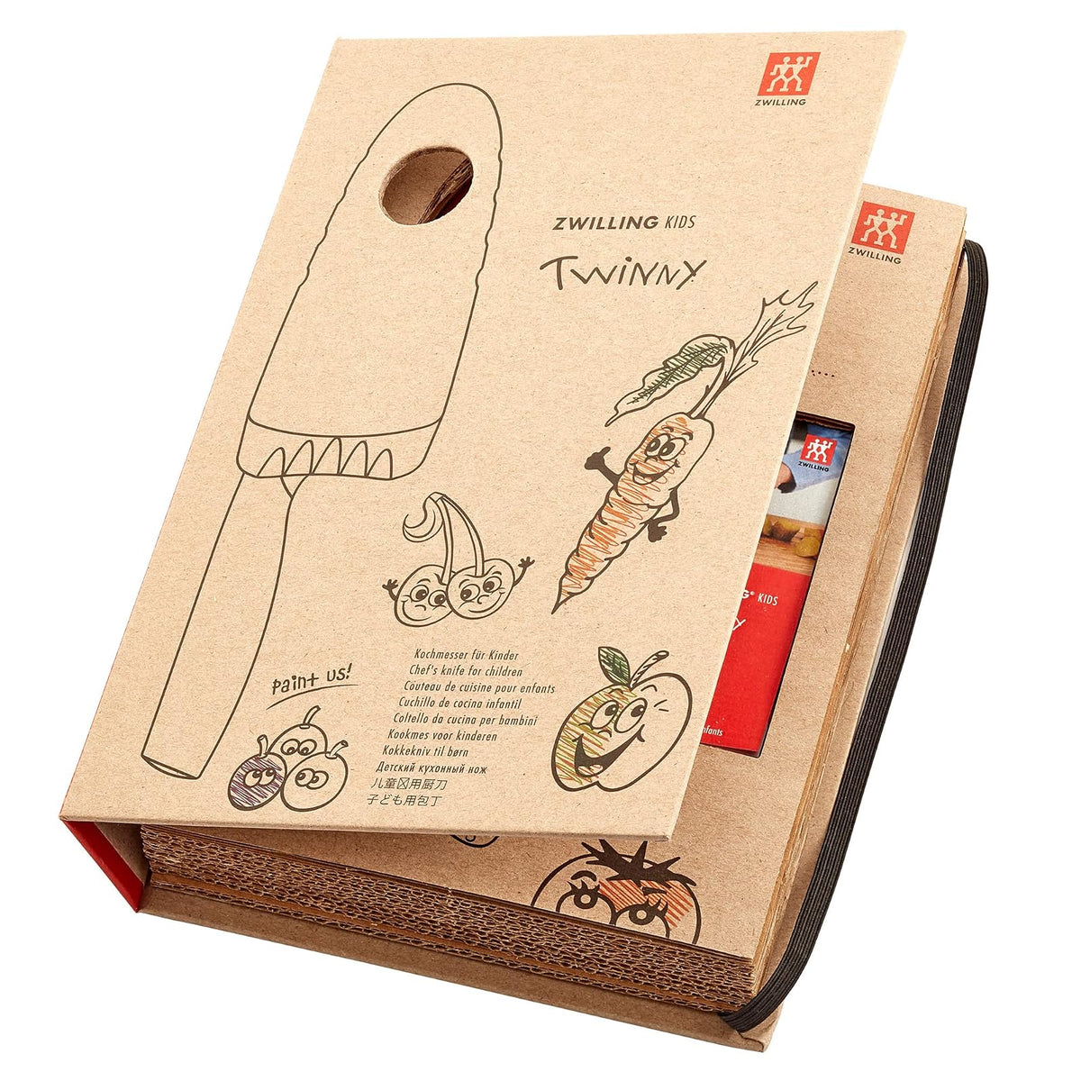 ZWILLING TWINNY - Cuchillo de chef para niños, color rojo