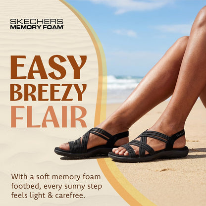 Skechers Women's Reggae Slim Simply Stretch Sandal