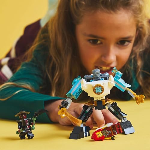 LEGO® Ninjago® Armadura Robótica de Combate de Zane Juguete con 3 Minifiguras, Set de construcción, pequeño Juego construible, Idea de Regalo para niños y niñas Desde 6 años 71827