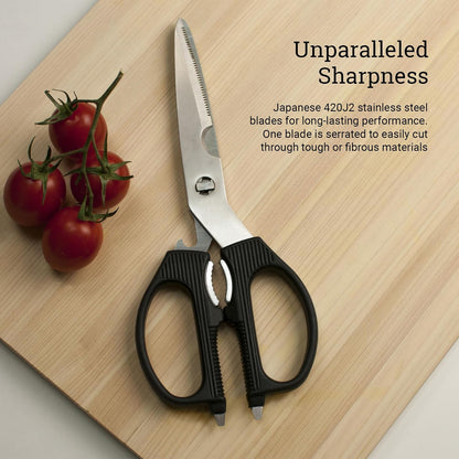 Shun DM7300 Multi-Purpose Shears, Black/Silver