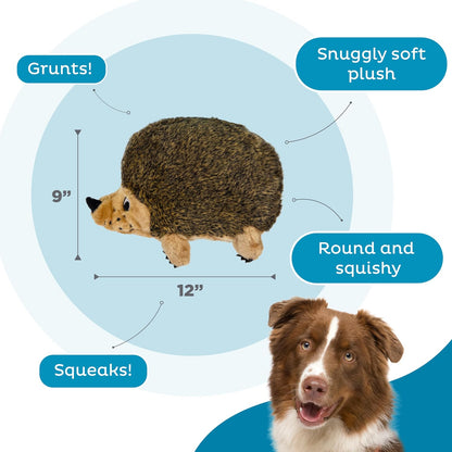 Hedgehogz, Squeak and Grunt Plush Dog Toy