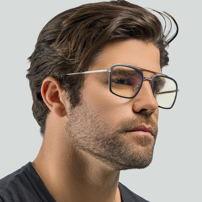 Gunnar Stark Industries anteojos de bloqueo de luz azul Hombre