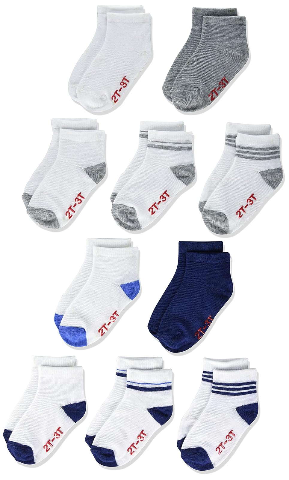 Hanes And Toddler Socks, Non-slip Grip Ankle Socks, Boys' and Girls', Multipacks Calcetinesbebés unisex