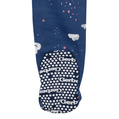 Gerber Paquete de 2 Pijamas con pies Mamelucos para bebés y niños pequeños para Bebé-Niños