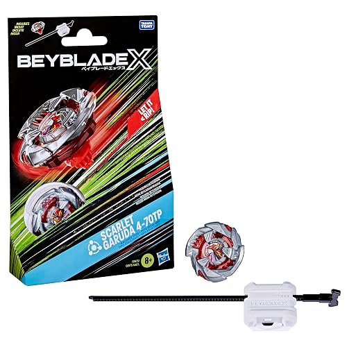 Beyblade X Trompo Scarlet Garuda 4-70TP Metal Fundido Rojo