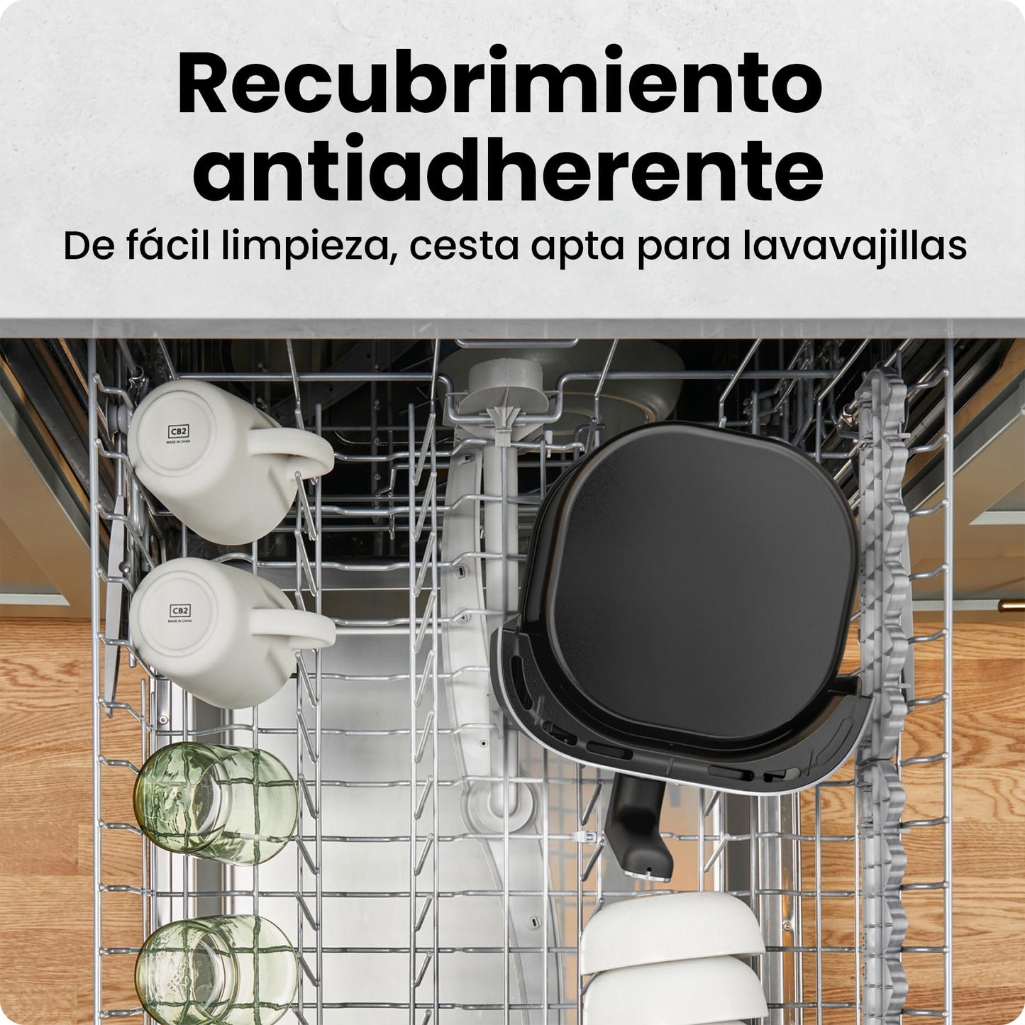 Chefman | Freidora de Aire Digital de 5.7 Litros de capacidad | TurboFry | Control Digital de un solo Toque