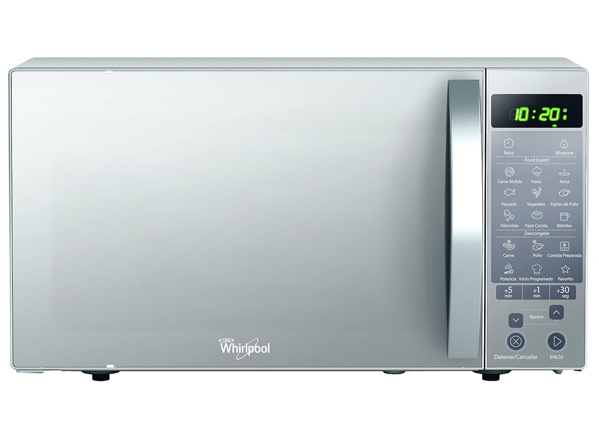 Whirlpool WM1211D Horno de Microondas con 1.1 Pies Cúbicos, Plata + Cuisinart - C77WTR-15P Juego de cuchillos clásico forjado de triple remache, Set de 15 piezas, blanco