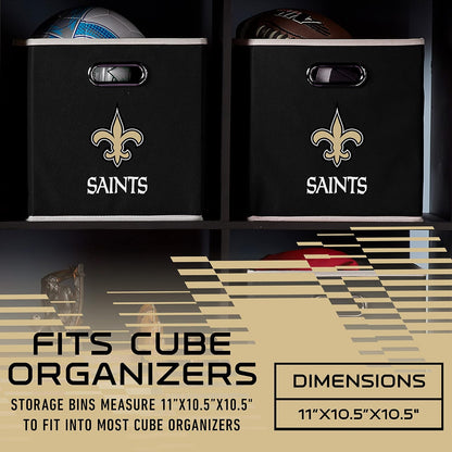 Franklin Sports Cubos de Almacenamiento de Tela de Equipo de NFL Hecho para Adaptarse a los organizadores de Almacenamiento (27.9 x 26.6 x 26.6 cm)
